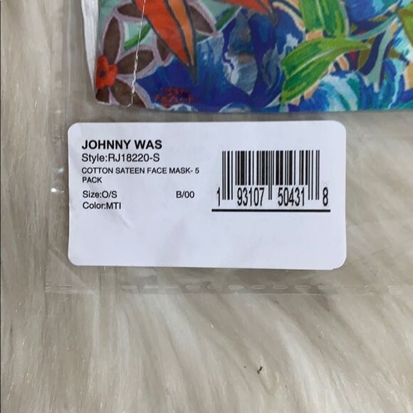 Johnny Was Floral Print Cotton Sateen Face… - Picture 3 of 5